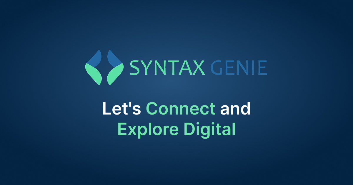 Syntax Genie | Enterprise Software & Digital Solutions